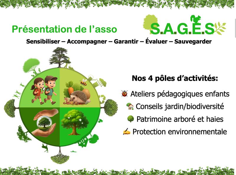 S.A.G.E.S Sensibiliser Accompagner Garantir Evaluer Sauvegarder